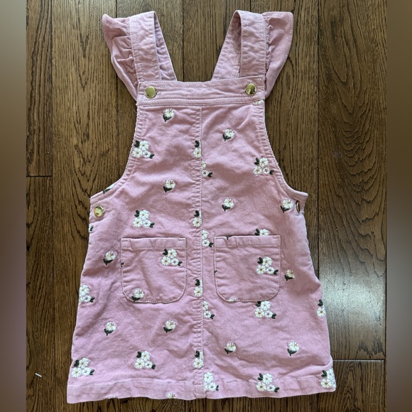 Cupcakes and Cashmere Pink Corduroy Flower Embroidered Dress. 3T. - Picture 1 of 5
